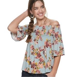 Rewind: Off the shoulder flower top